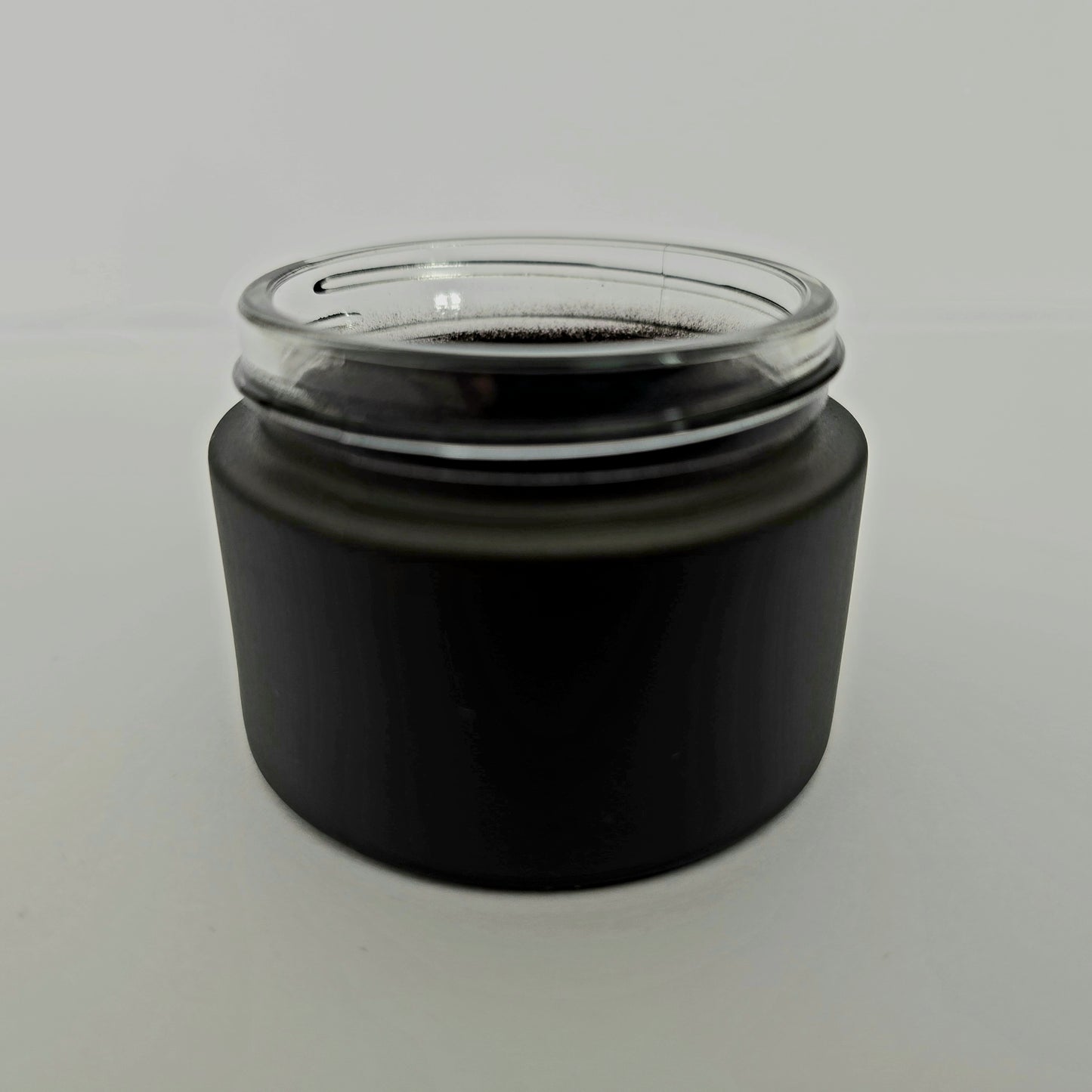 Matte Black Cosmetic Jar 50g – Refillable Cream Container – Minimal Gift Packaging