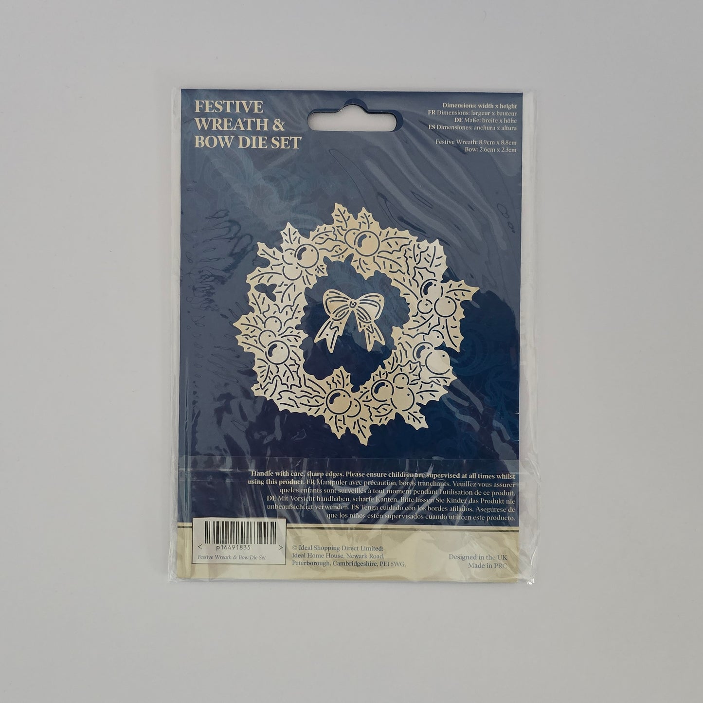 Tattered Lace Festive Wreath & Bow Metal Die Set