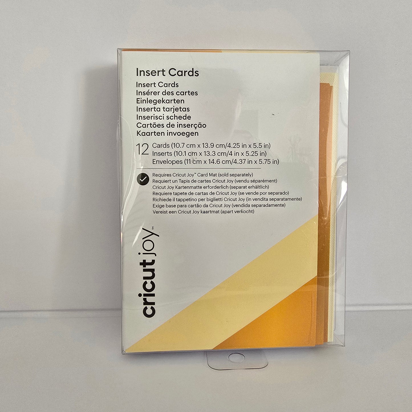 Cricut Joy™ Insert Cards, Cream/Gold Metallic 4.25 in x 5.5 in 12