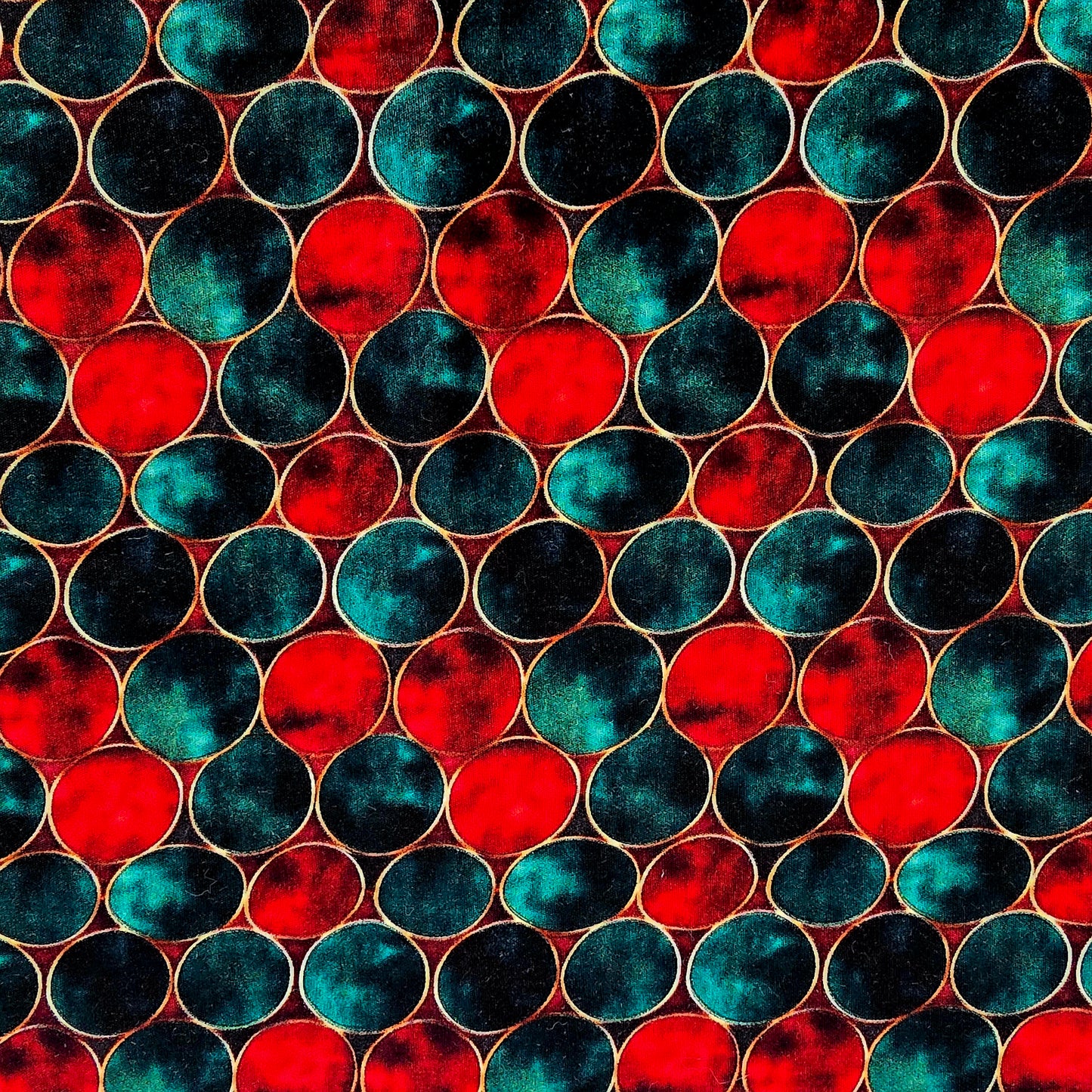 Christmas Fabric Festive Mosaic – Long Quarter – 100% Cotton – Craft / Sewing
