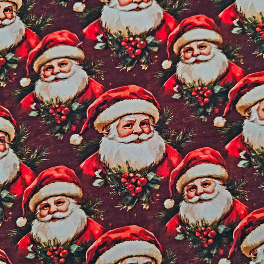 Christmas Fabric Jolly Santa – Long Quarter – 100% Cotton – Craft / Sewing