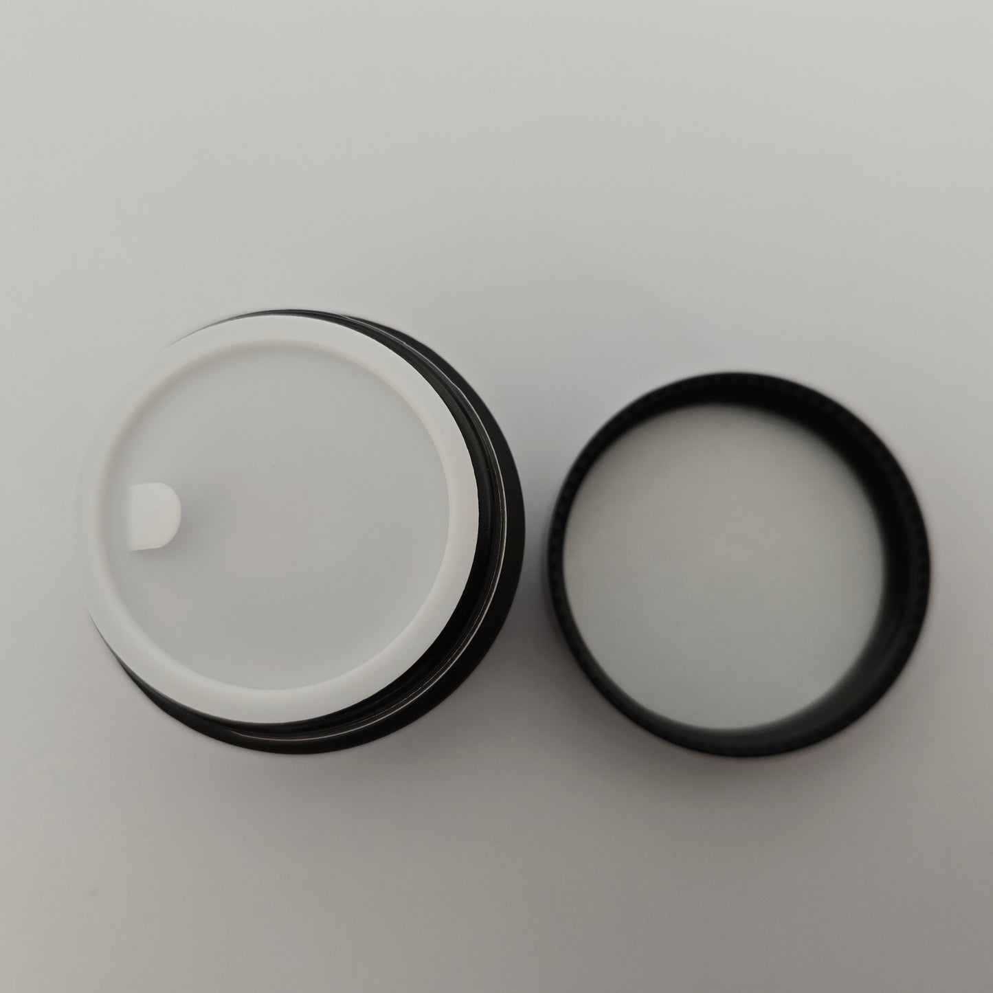 Matte Black Cosmetic Jar 50g – Refillable Cream Container – Minimal Gift Packaging