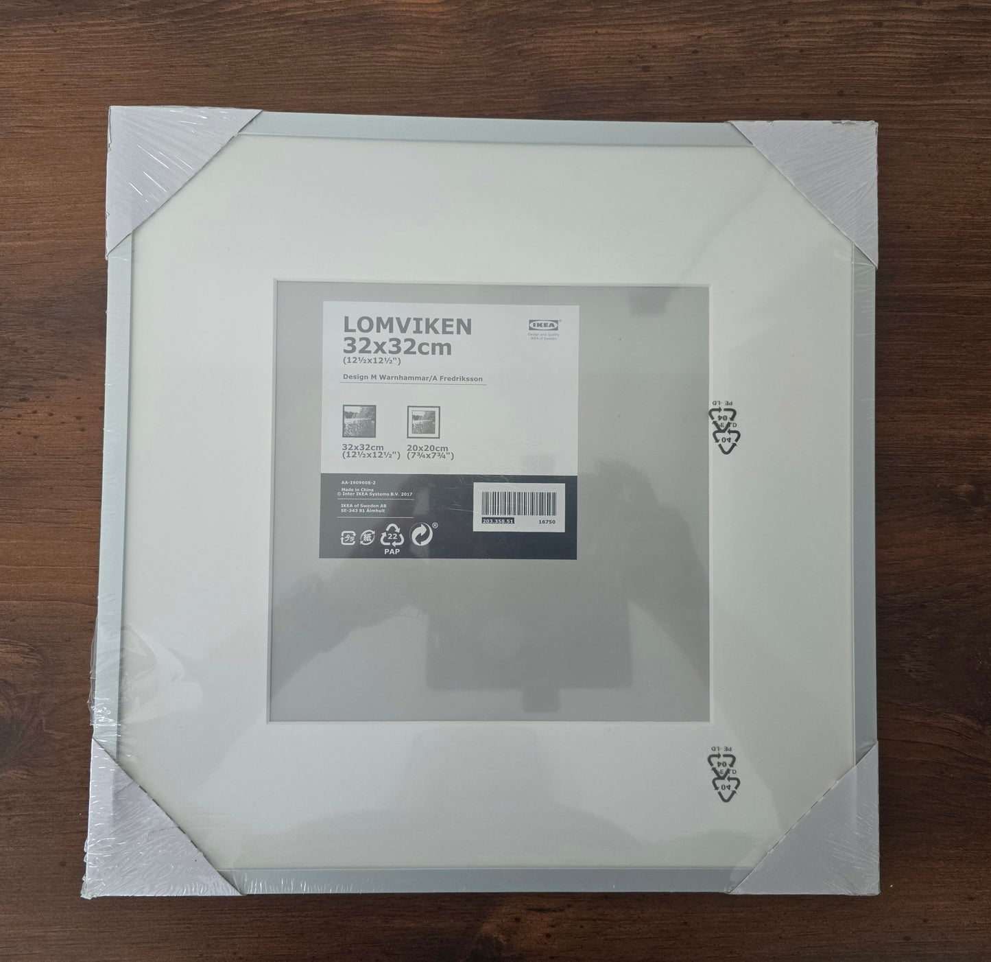 IKEA LOMVIKEN Silver Frame 32×32 cm (New & Sealed)