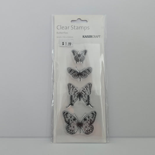 Kaisercraft Clear Stamps – Butterflies – Card Making / Scrapbooking