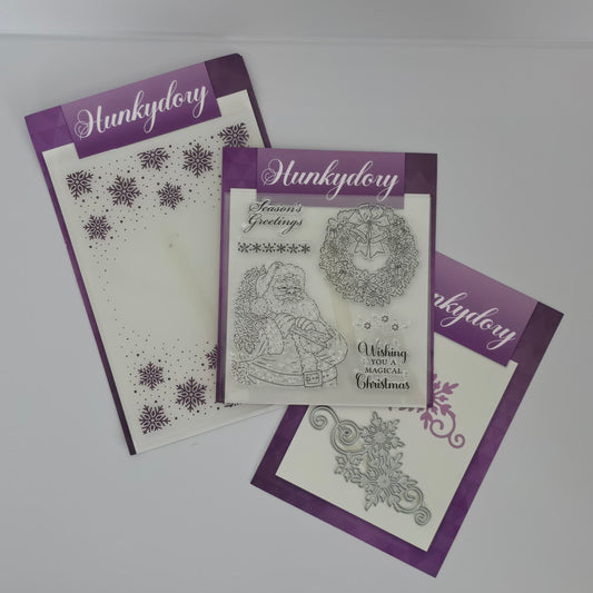 Hunkydory Christmas Craft Bundle – Dies, Stamps & Embossing Folder