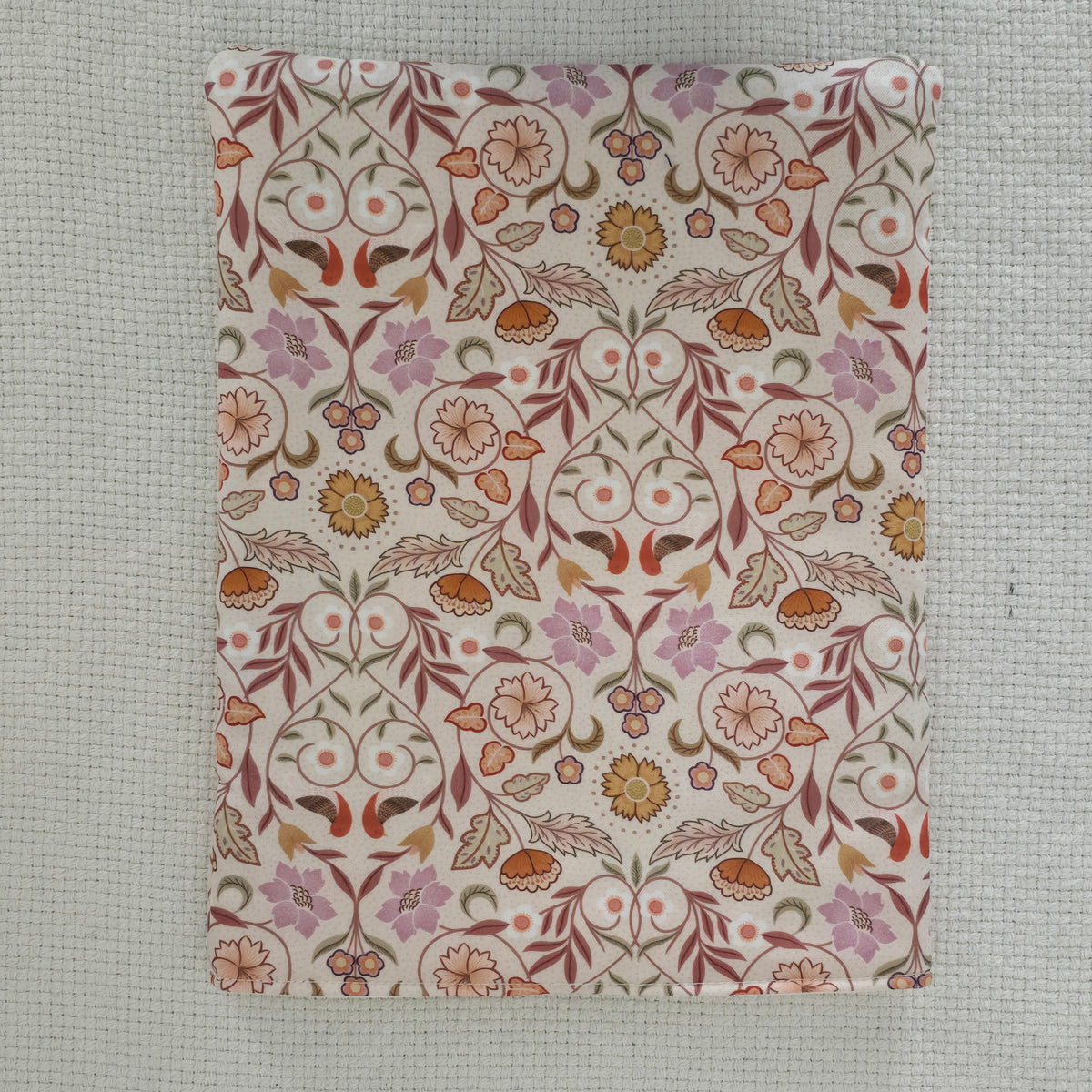Autumn Floral Book Cover & iPad Sleeve Set, Glasses Case and Wristlet, Handmade Botanical Fabric Accessories
