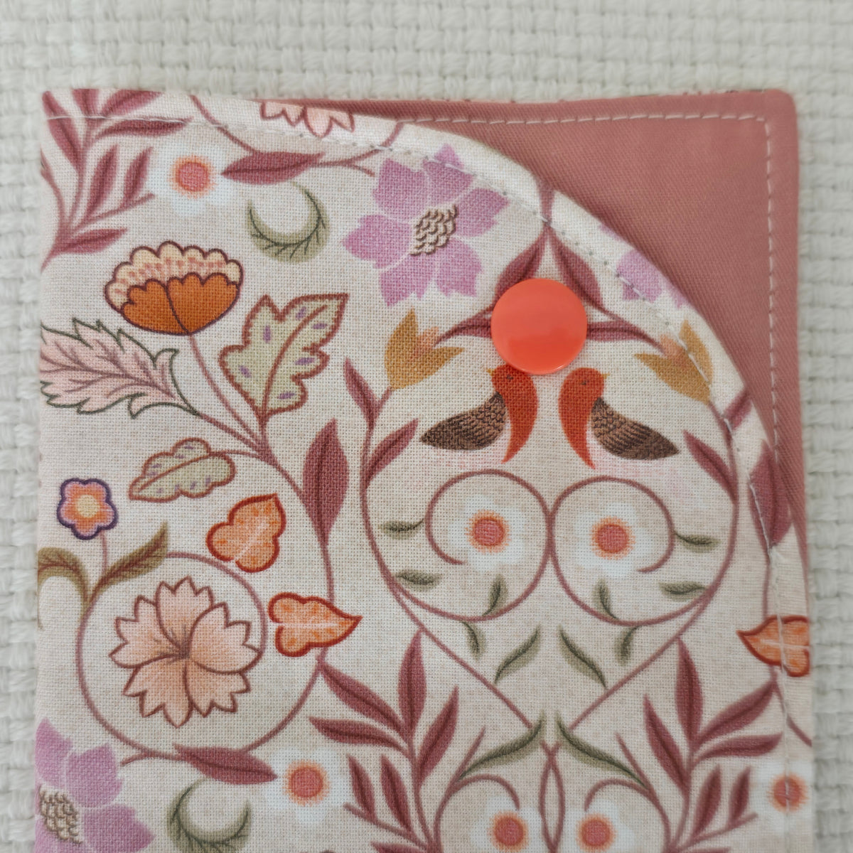 Autumn Floral Book Cover & iPad Sleeve Set, Glasses Case and Wristlet, Handmade Botanical Fabric Accessories