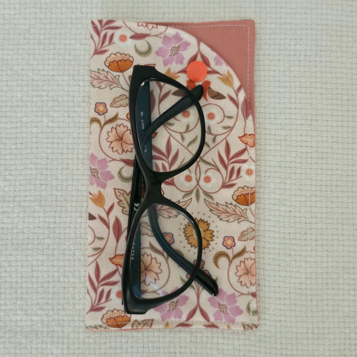 Autumn Floral Book Cover & iPad Sleeve Set, Glasses Case and Wristlet, Handmade Botanical Fabric Accessories