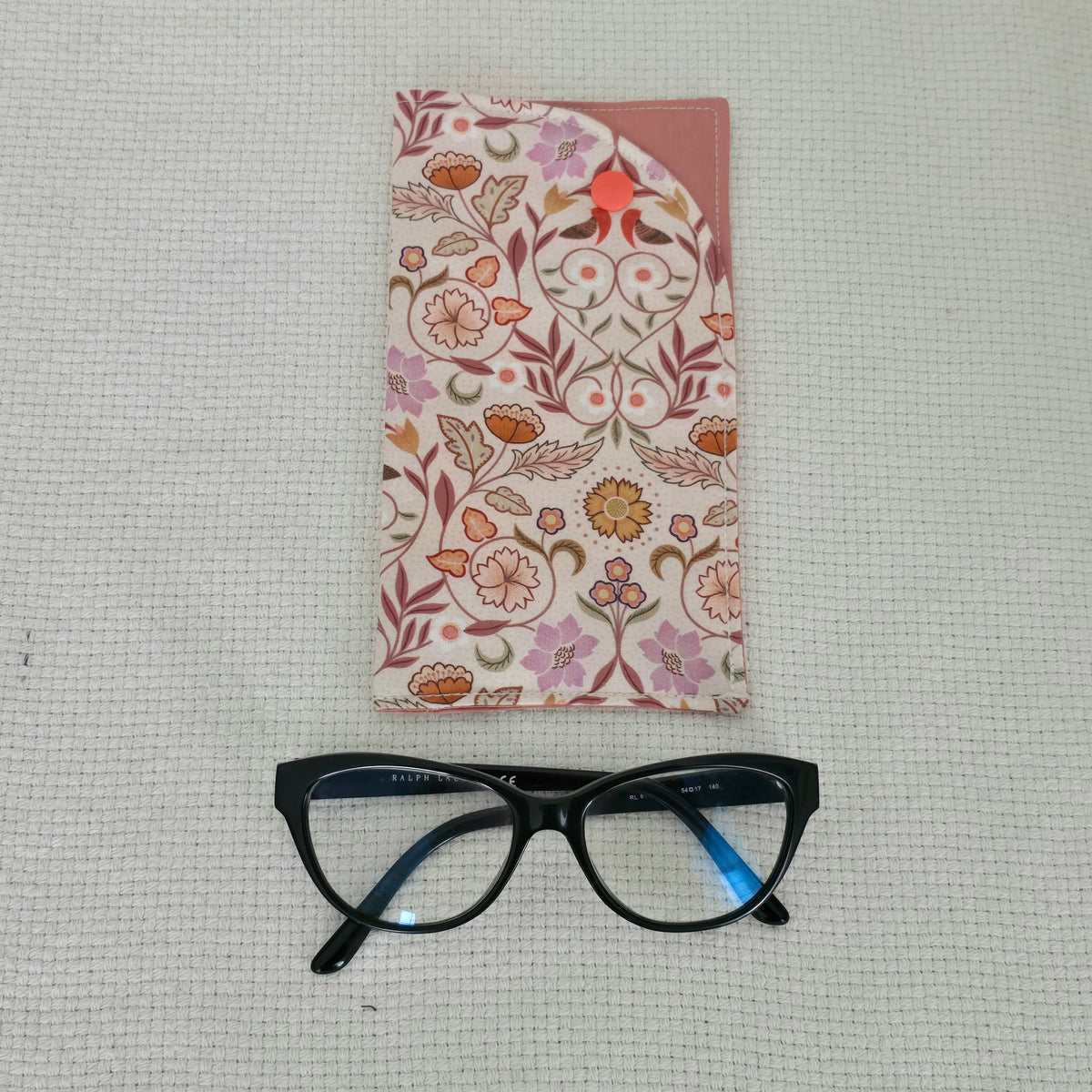 Autumn Floral Book Cover & iPad Sleeve Set, Glasses Case and Wristlet, Handmade Botanical Fabric Accessories