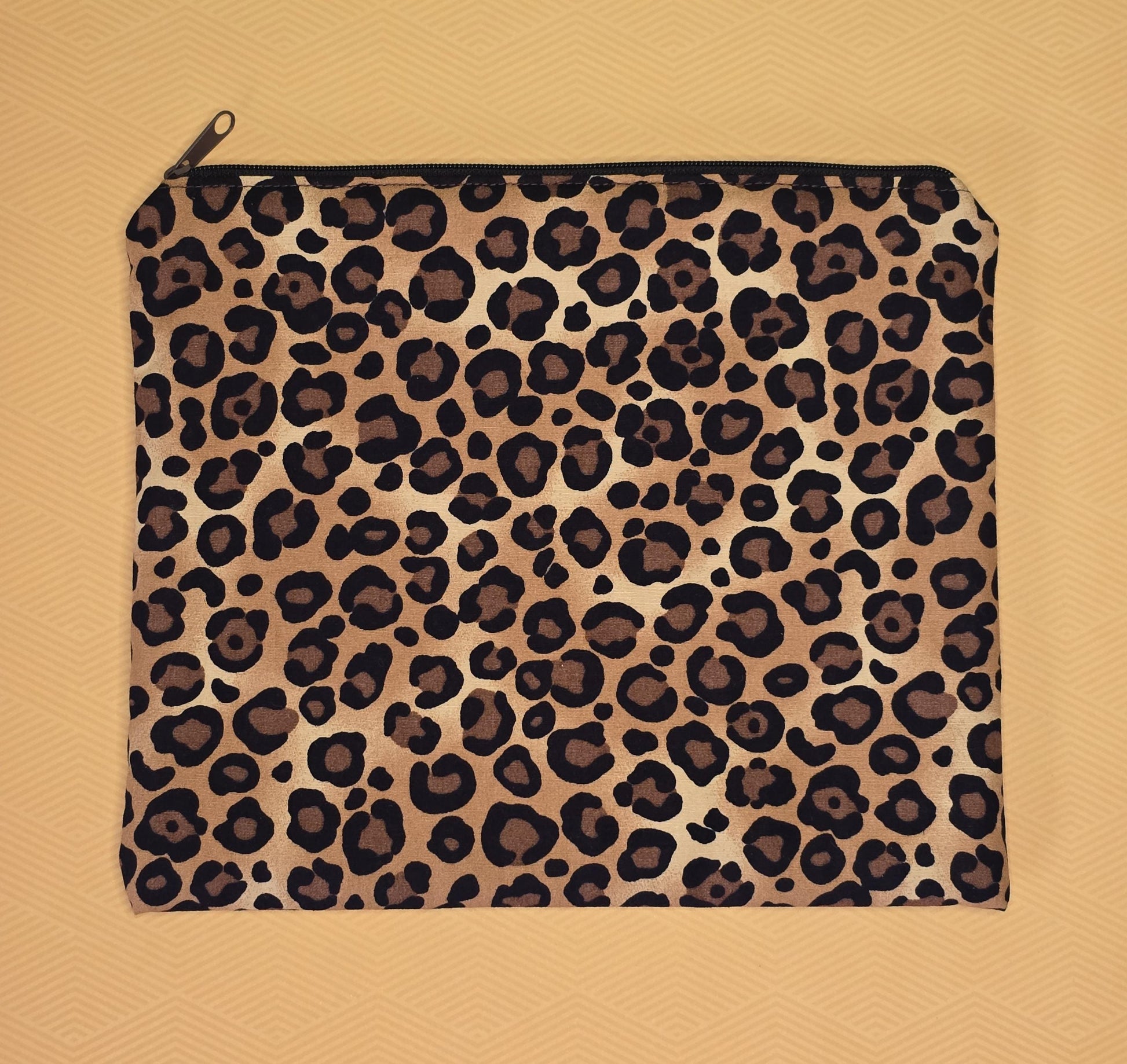 Animal Print Fabric Wristlet Keychain - Handmade in UK