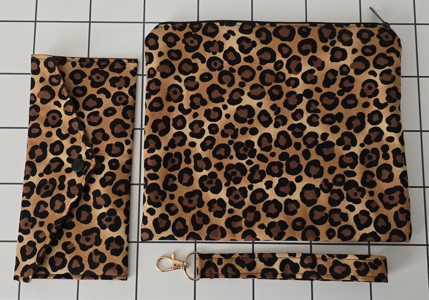 Animal Print Makeup Bag: Africa Collection, Handcrafted Cosmetic Bag