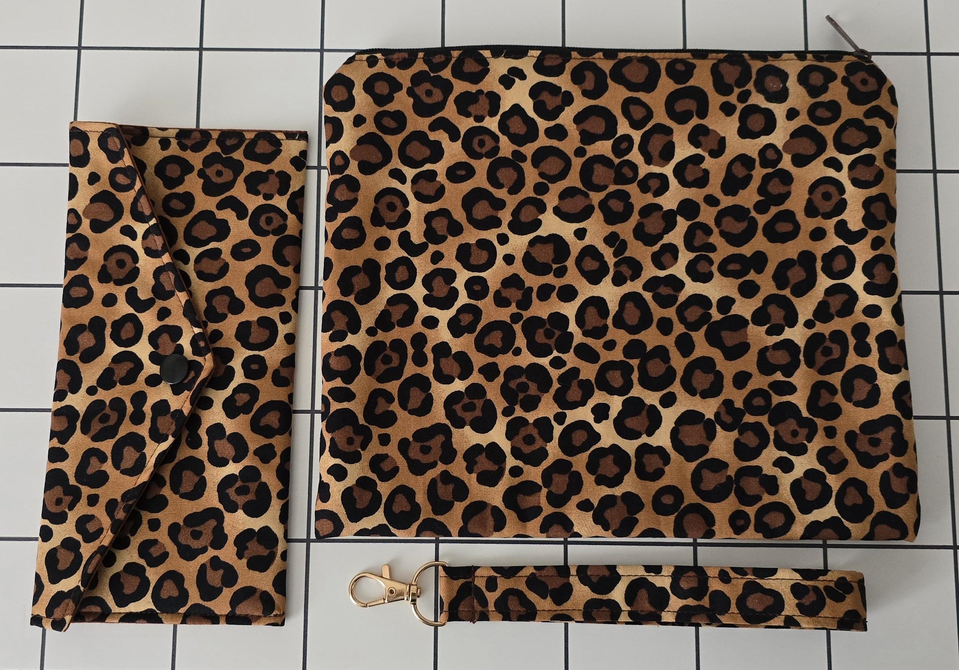 Animal Print Makeup Bag: Africa Collection, Handcrafted Cosmetic Bag