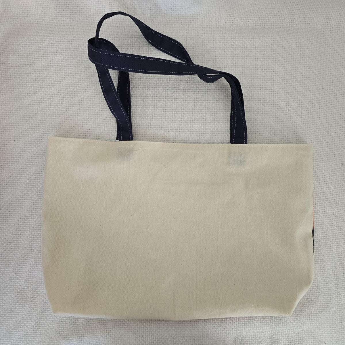 Handmade Los Angeles Hollywood Print Canvas Tote Bag, Reusable Shopping Market Bag