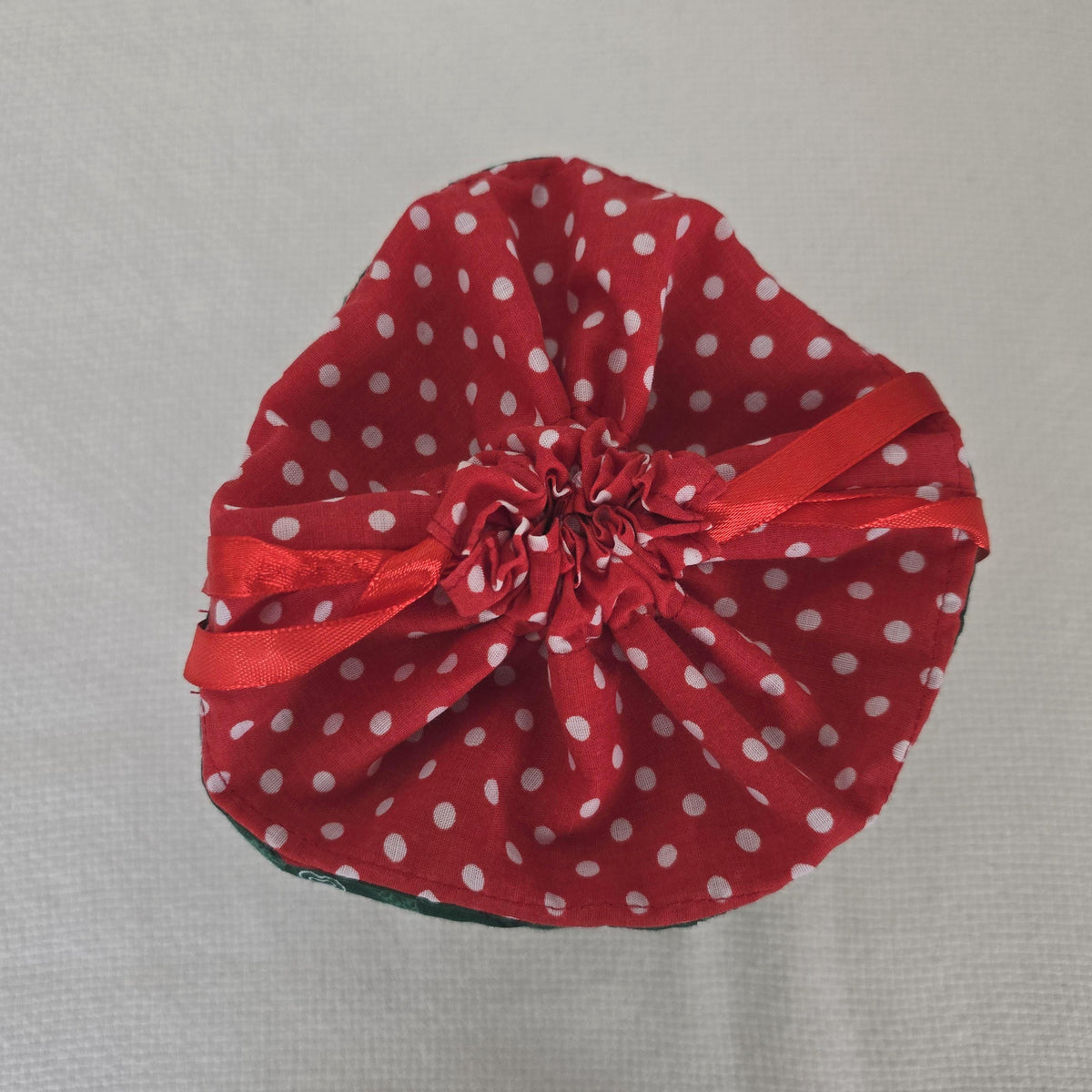 Handmade Woodland Christmas Gift Bag, Padded Fabric Sack, Reusable Stocking Filler