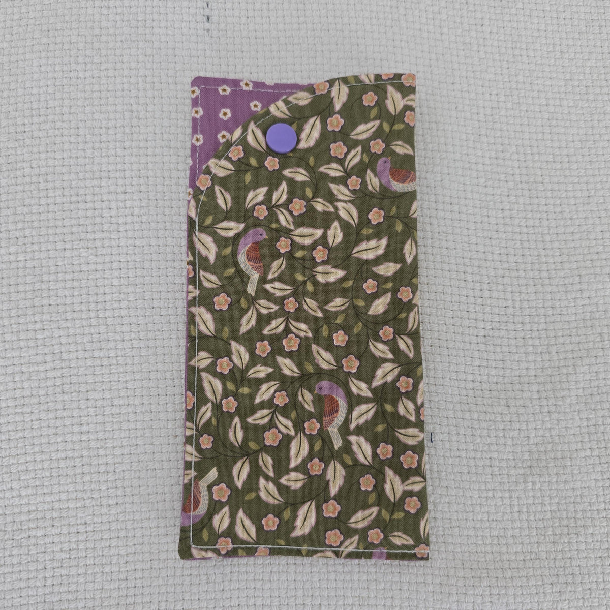 Handmade Woodland Bird Accessory Set – Book / iPad Sleeve, Glasses Case & Wristlet